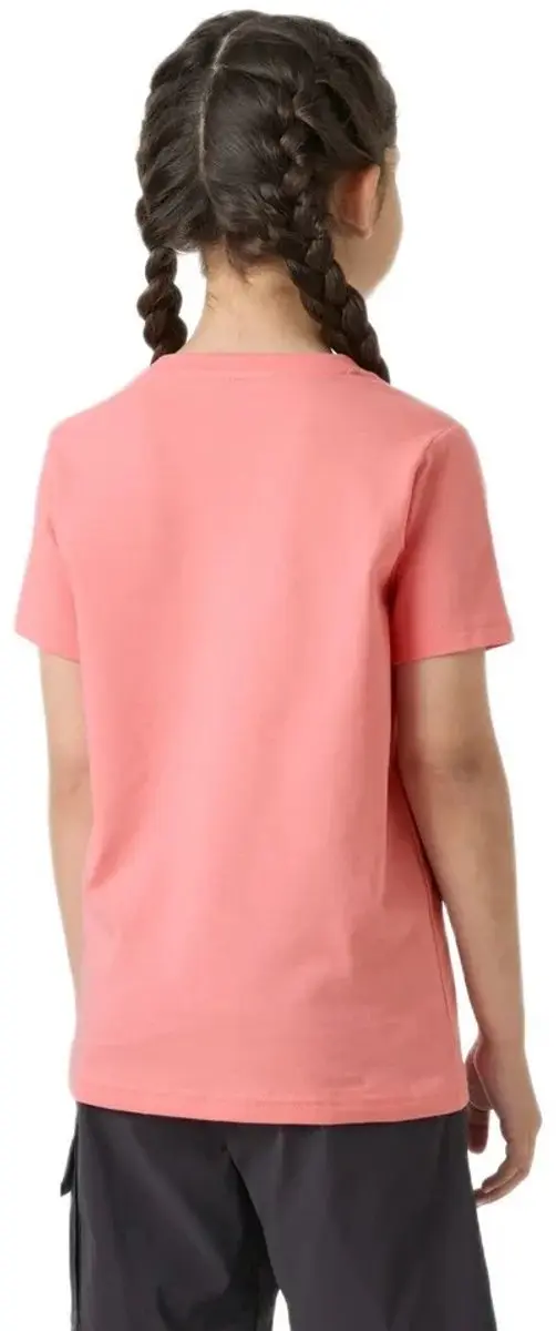 Helly Hansen Logo Kinder T-shirt - Coral Almond - 11 jaar - afbeelding 2 van 3