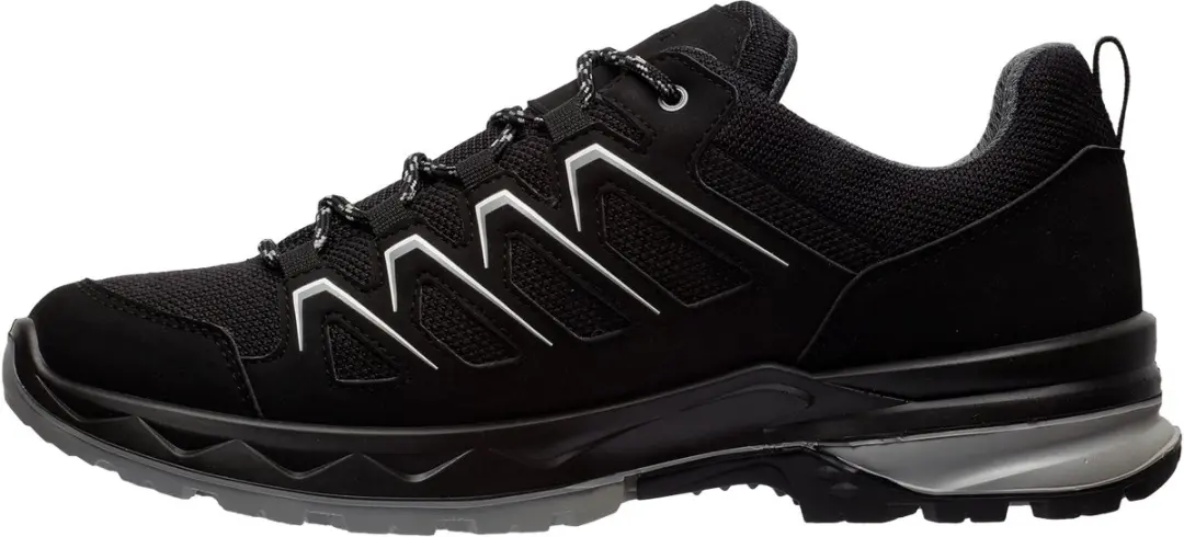 Grisport Wega Low Heren Leren Wandelschoen - Zwart - afbeelding 4 van 6