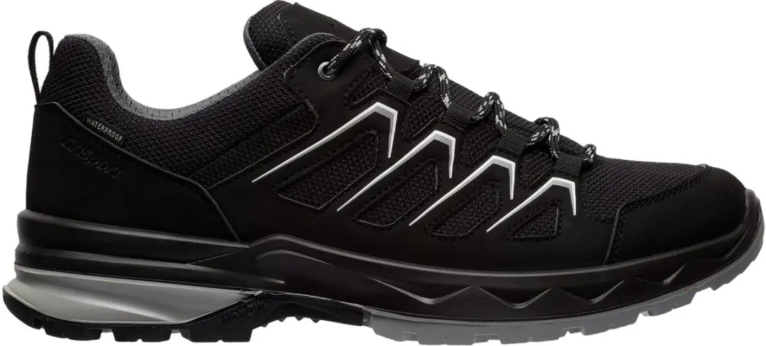 Grisport Wega Low Heren Leren Wandelschoen - Zwart - afbeelding 5 van 6