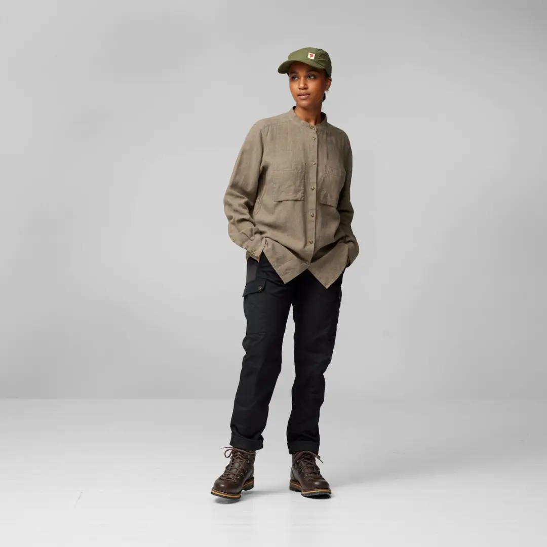 Fjällräven Övik Hemp Overhemd Dames - Suede Brown S - afbeelding 6 van 6