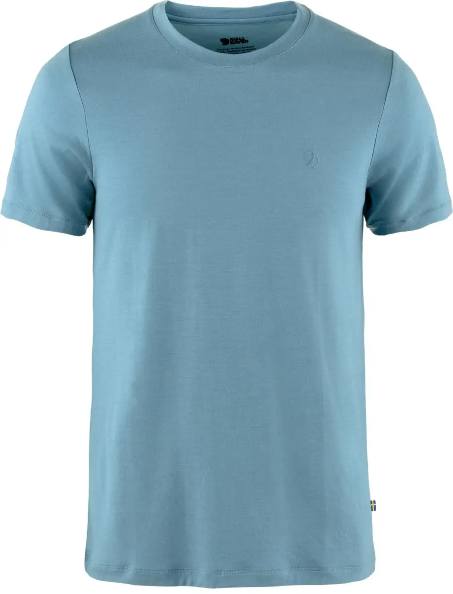 Fjallraven Abisko Wool SS Men - Outdoorshirt - Heren - Wol - Blauw - Maat M