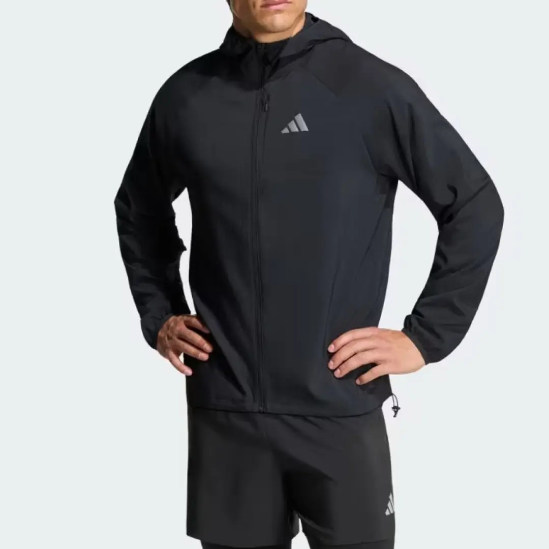 adidas Essentials Ritsjack met Capuchon - Zwart - M - afbeelding 3 van 6