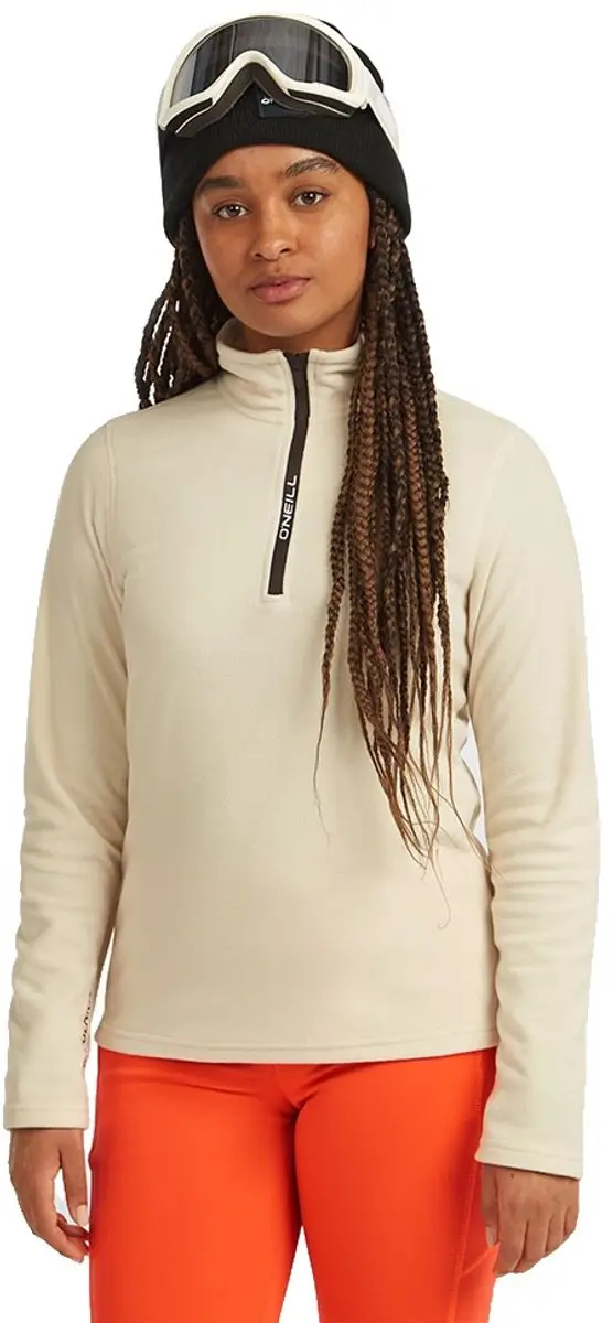O´neill Fwc Cruz Jack´s Polartec Fleece Met Halve Rits Beige M Vrouw