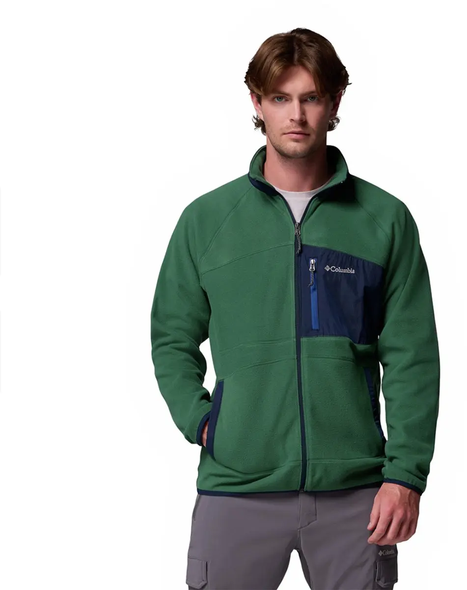 Columbia Fast Trek™ Overlay Fleece Met Volledige Rits Groen XL Man