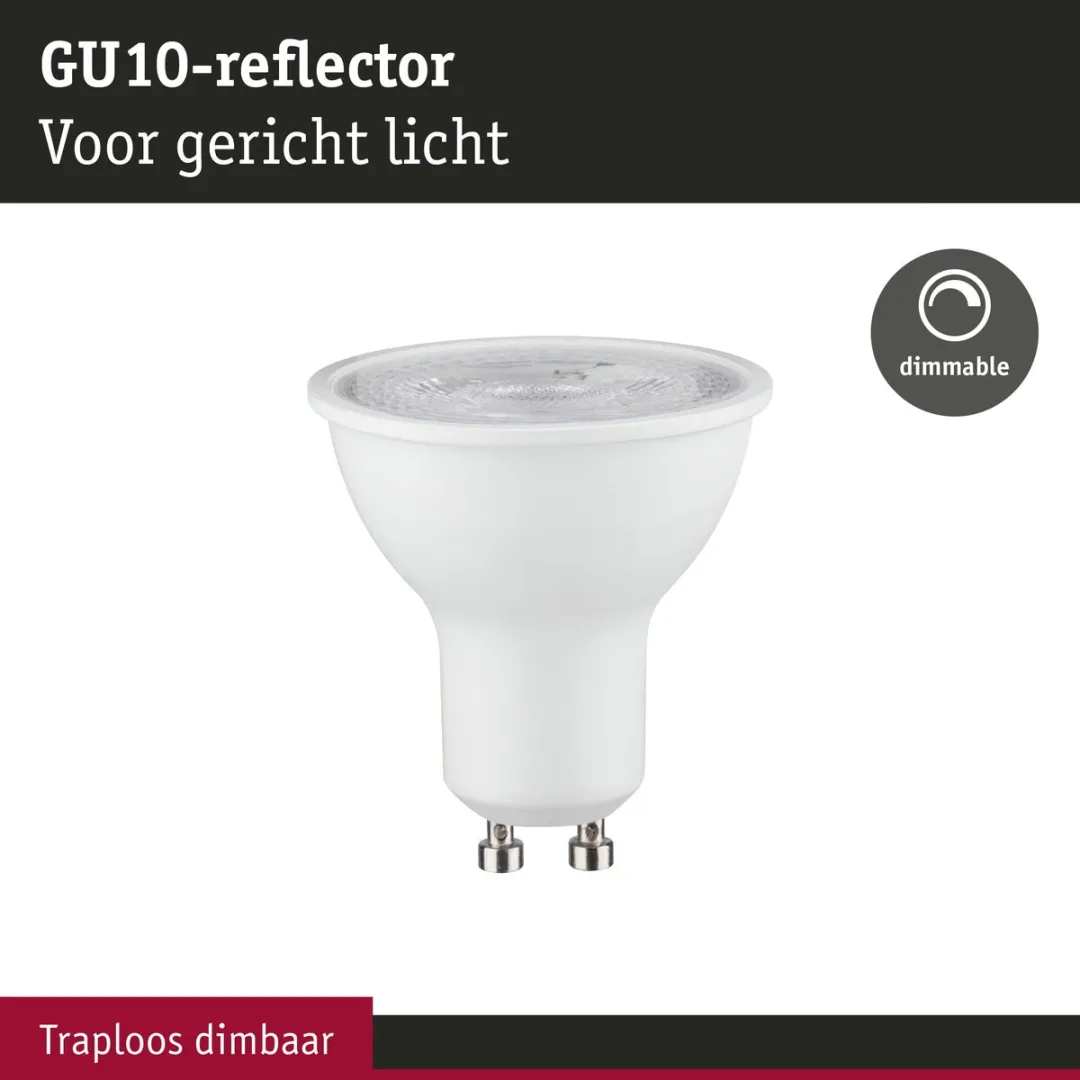 Paulmann Standaard LED Spot GU10 7W 460lm - Mat Wit - afbeelding 6 van 6