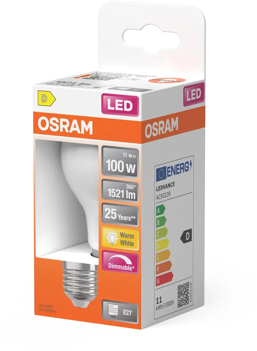Osram LED-lamp E27 11W Warmwit - 2700K