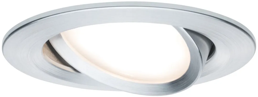 Paulmann Nova Plus Coin Basisset LED-inbouwlamp 3x6W 470lm 2700K - 84mm Alu gedraaid