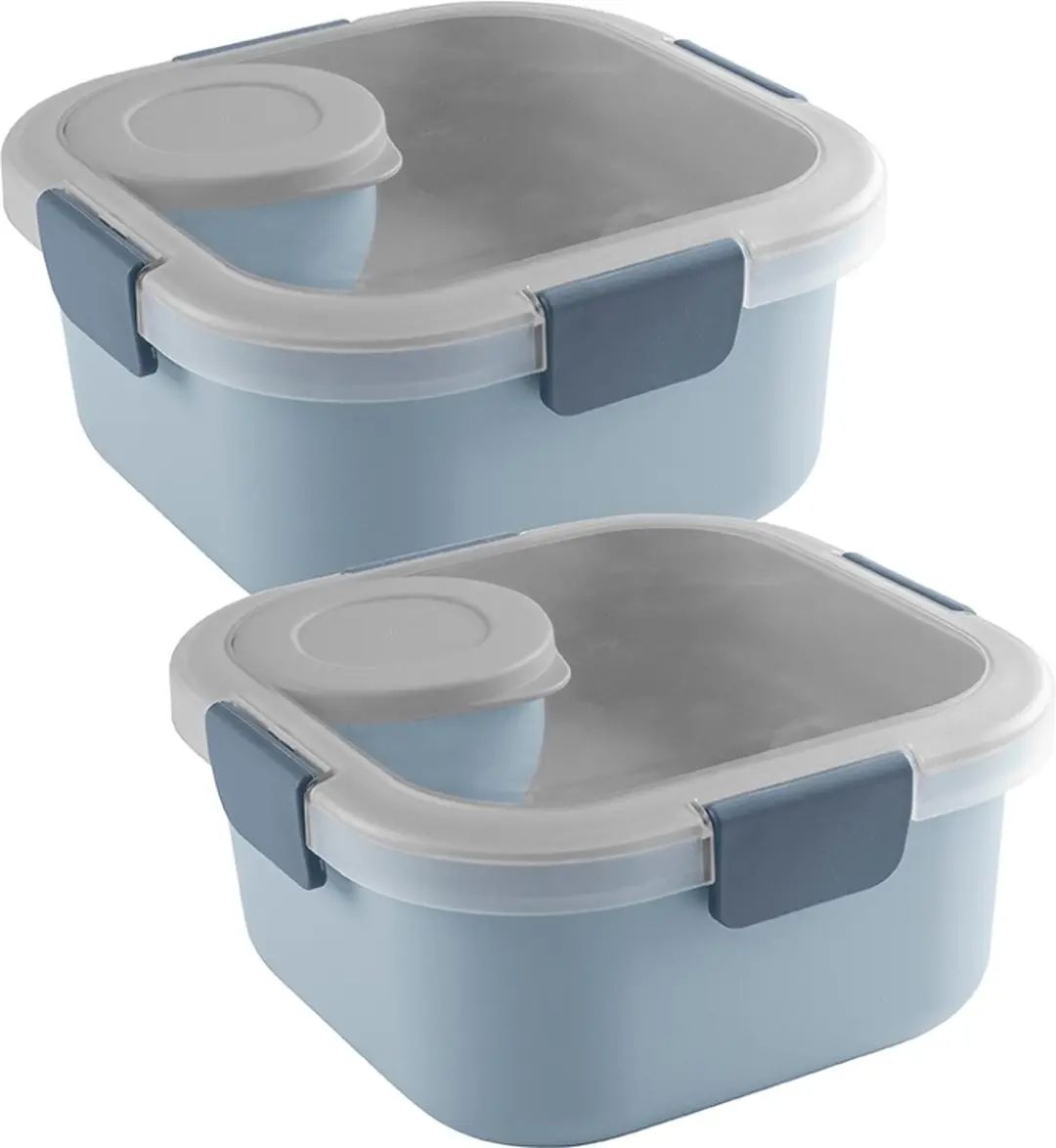 Sunware Sigma Home Food lunchbox 1.4L - Set van 2 - Blauw