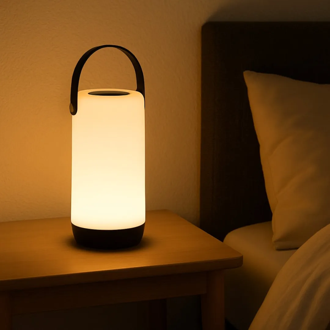 Grundig LED Nachtlamp USB-C Oplaadbaar Wit - Warm/Koel Wit