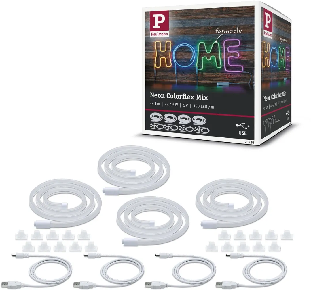 Paulmann USB LED Strip Colorflex Neon Color Set