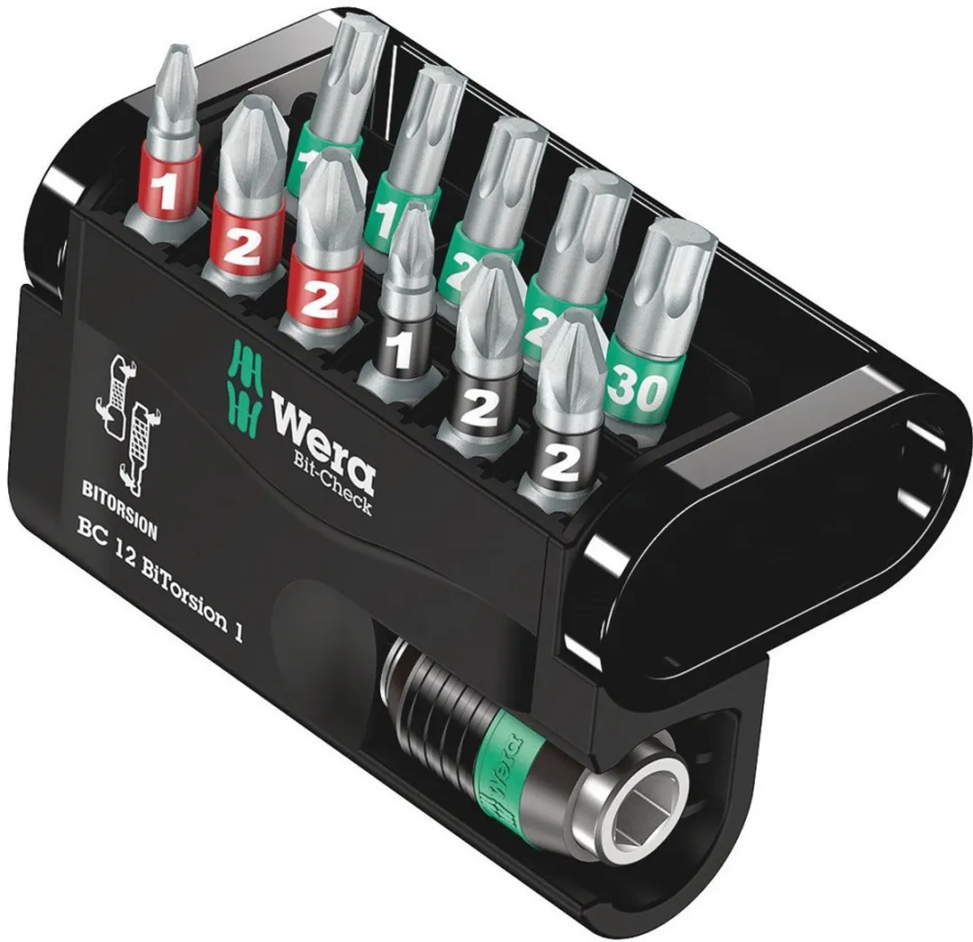 Wera 5057420001 Bit-Check BiTorsion Bitset 12-delig - Metaal