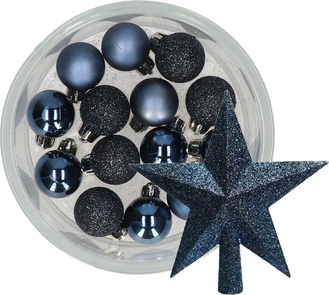 Decoris kerstballen 14x st 3 cm