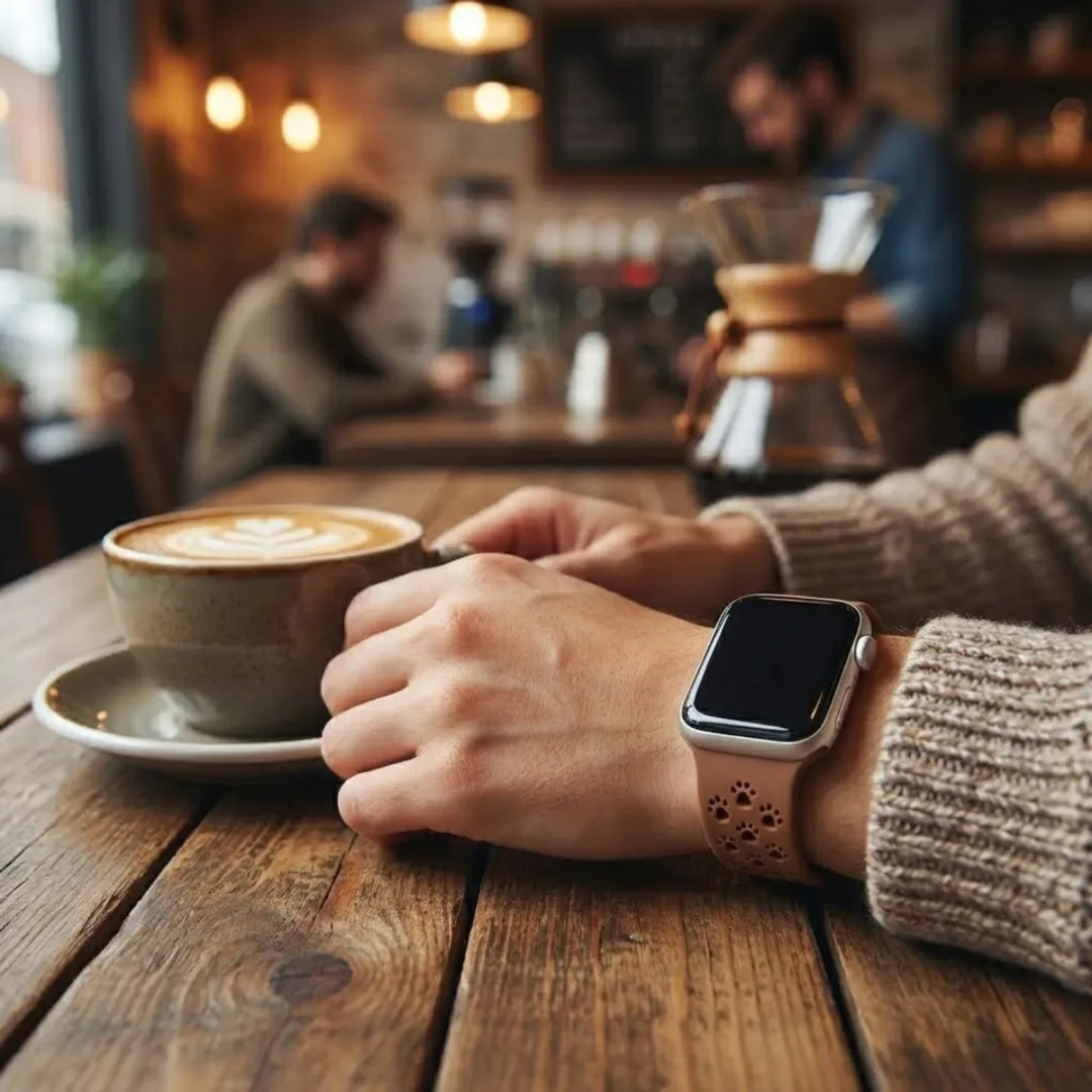 NUVEX Siliconen Horlogebandje Bruin - Apple Watch 38-42mm