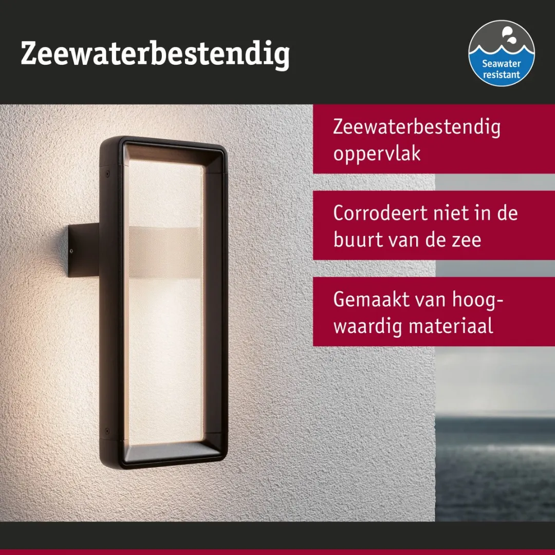 Paulmann Reana LED Wandarmatuur Buiten - Antraciet - 2x3W 3000K