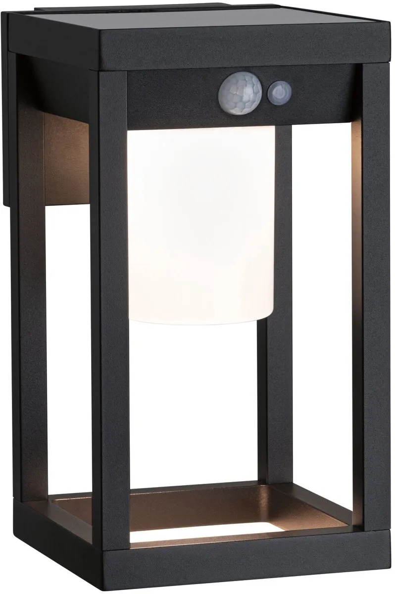 Paulmann Marisol Solar LED Wandarmatuur Bewegingsmelder 350lm - Zwart