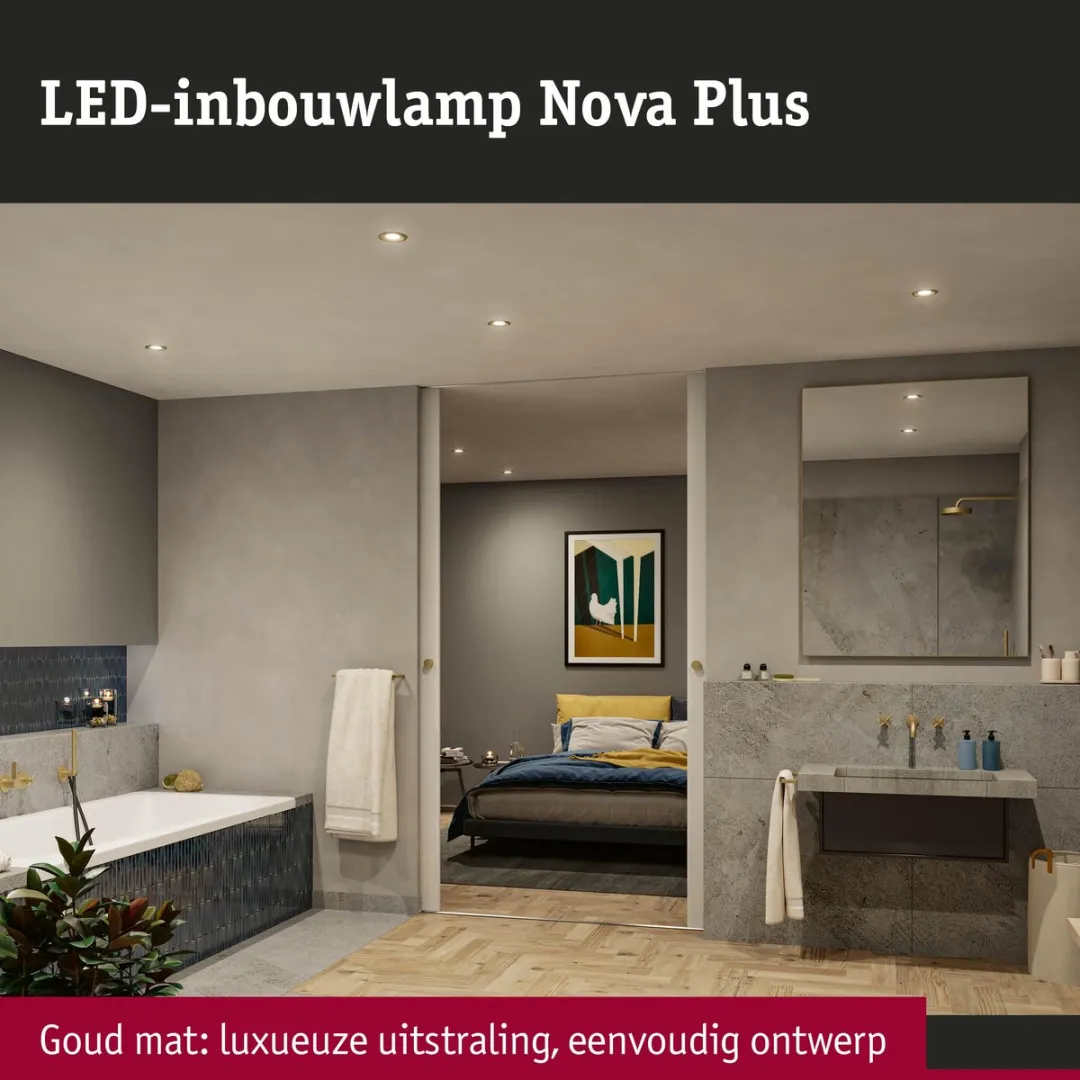 Paulmann Nova Plus Inbouwlamp 35W GU5.3/GU10 - Goud mat