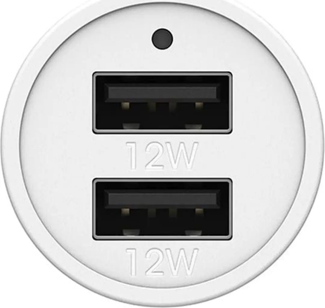 OtterBox 78-52701 Dubbele USB Autolader 24W - Wit - afbeelding 2 van 6