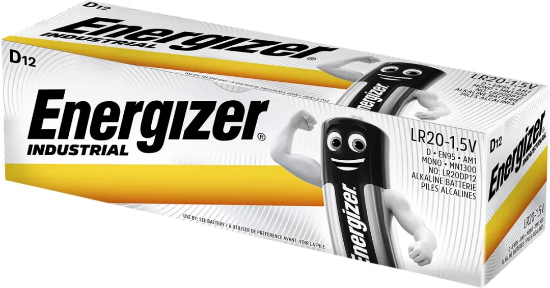Energizer Industrial LR20 D Batterijen