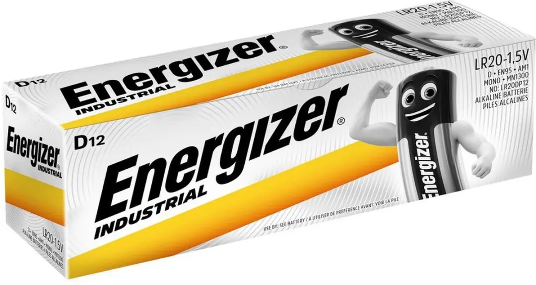 Energizer Industrial LR20 D Batterijen - 12 stuks - afbeelding 4 van 6