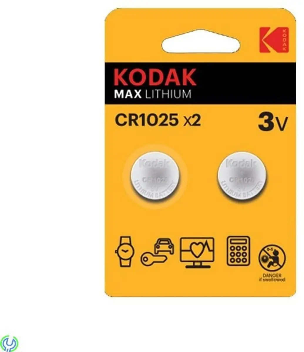 Kodak CR1025 Lithium Knoopcel Batterij