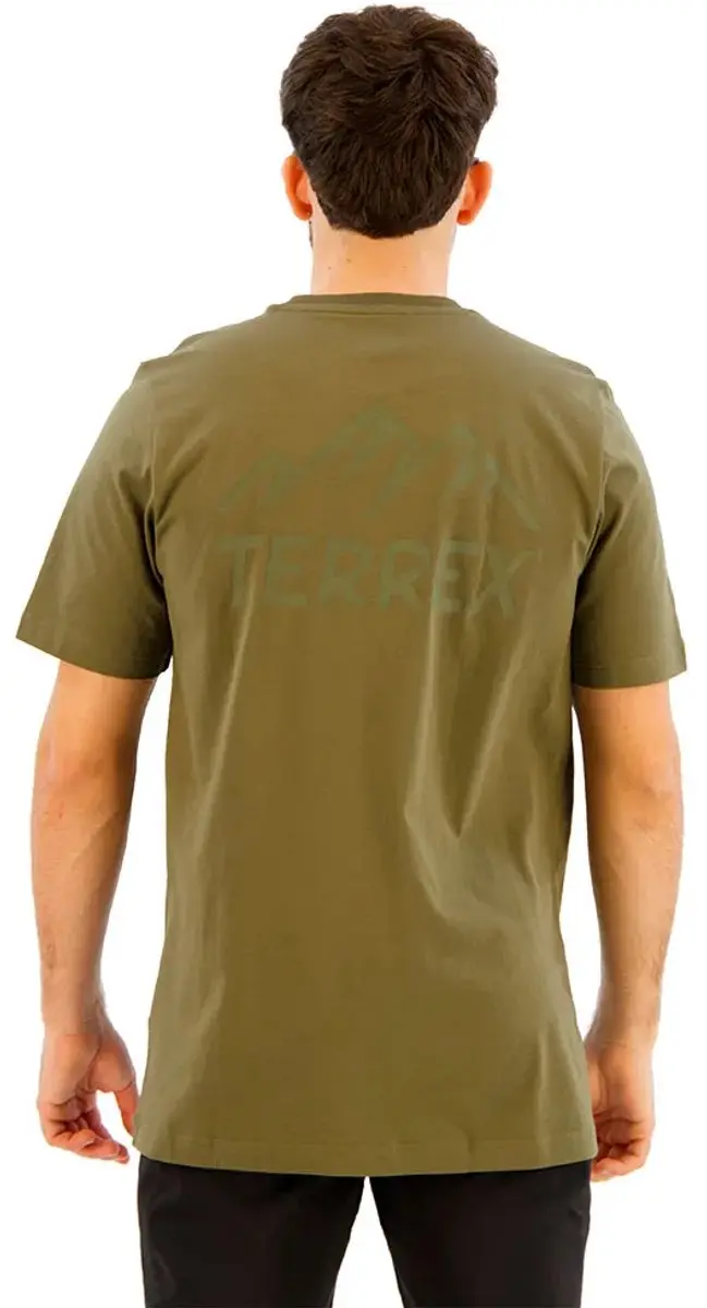 adidas Terrex Mountain Graphic T-Shirt Heren - Groen - afbeelding 2 van 6