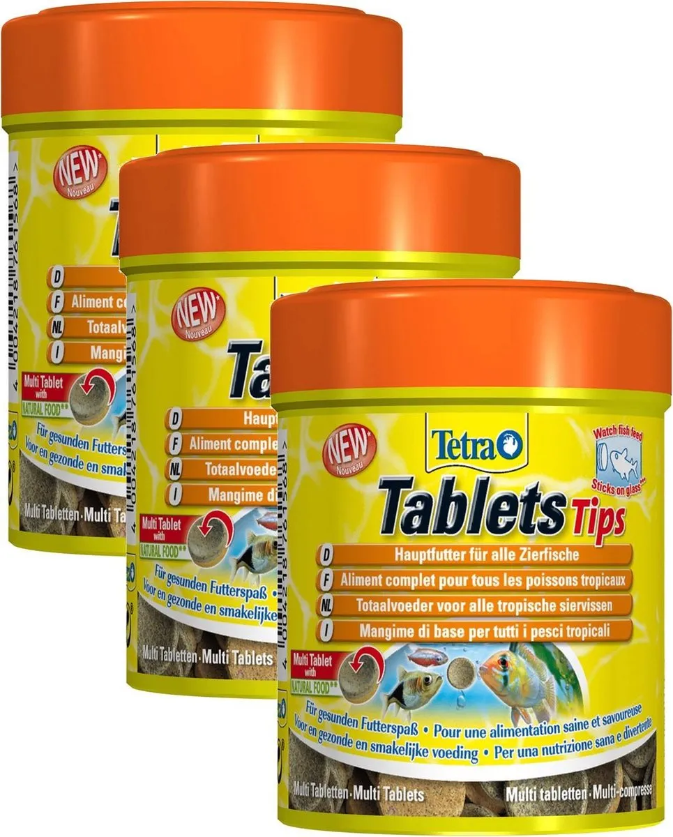 Tetra Tips Voedertabletten - 495 Stuks (3x165)