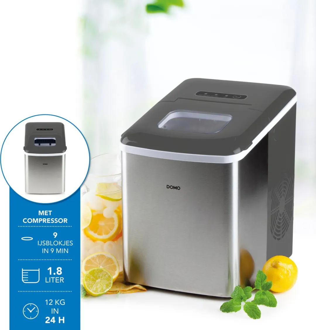 Domo DO9253IB IJsblokjesmachine 1.8L - 9 min