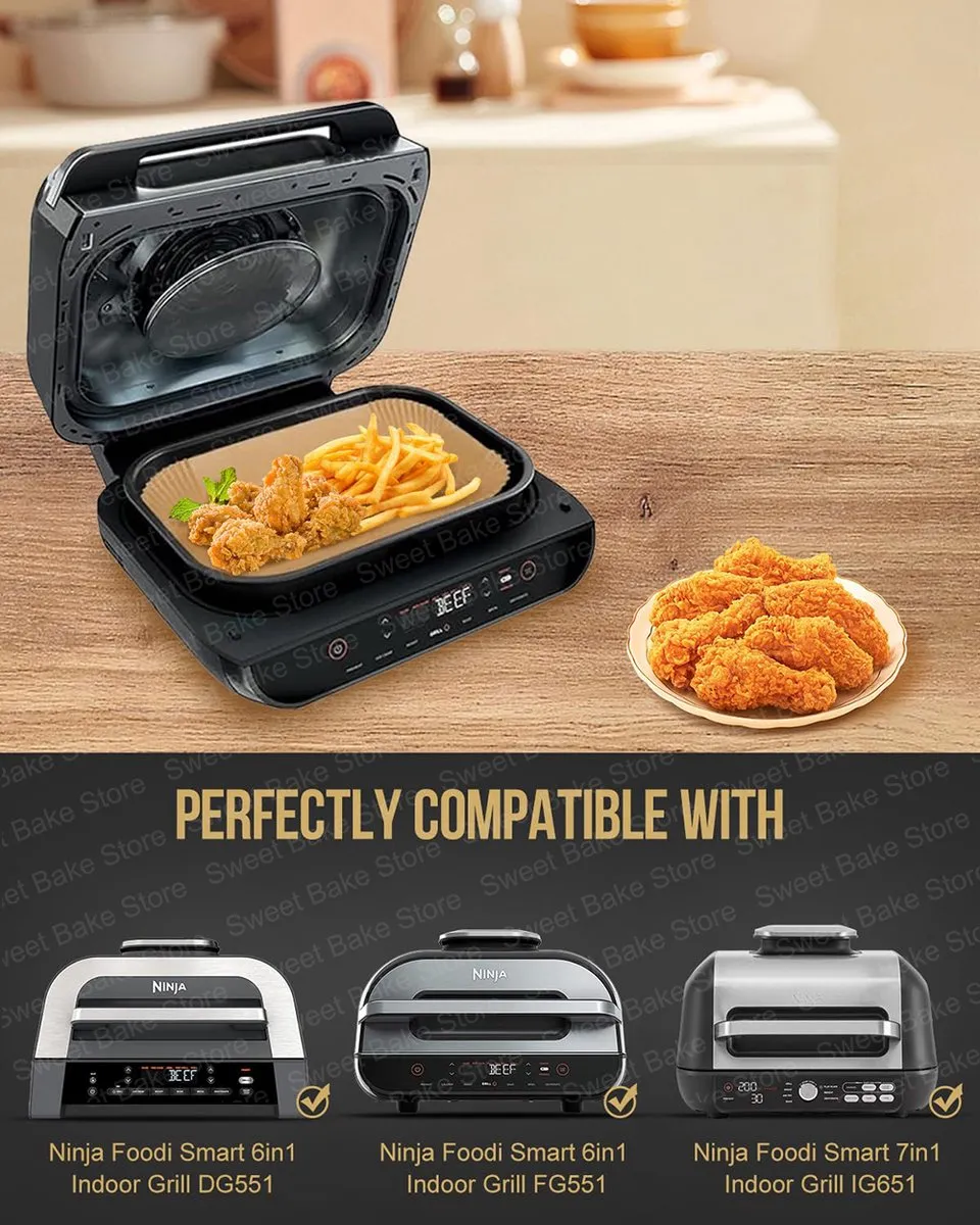 Ninja FG551 Airfryer Liner - 100 Vellen - Bruin