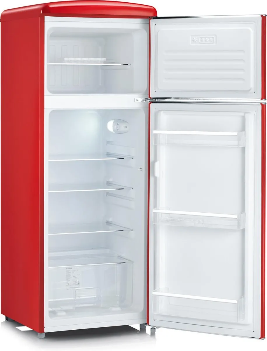 Severin RKG 8931 Koelvriescombinatie - 208L - Rood