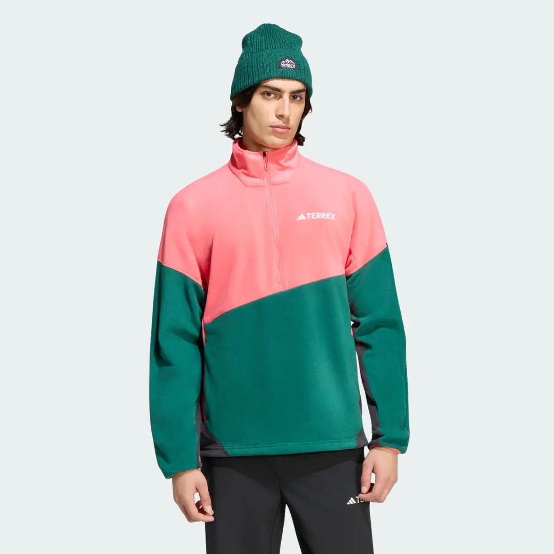 adidas Terrex Multi Climawarm Fleece Anorak Heren - Roze - afbeelding 5 van 6