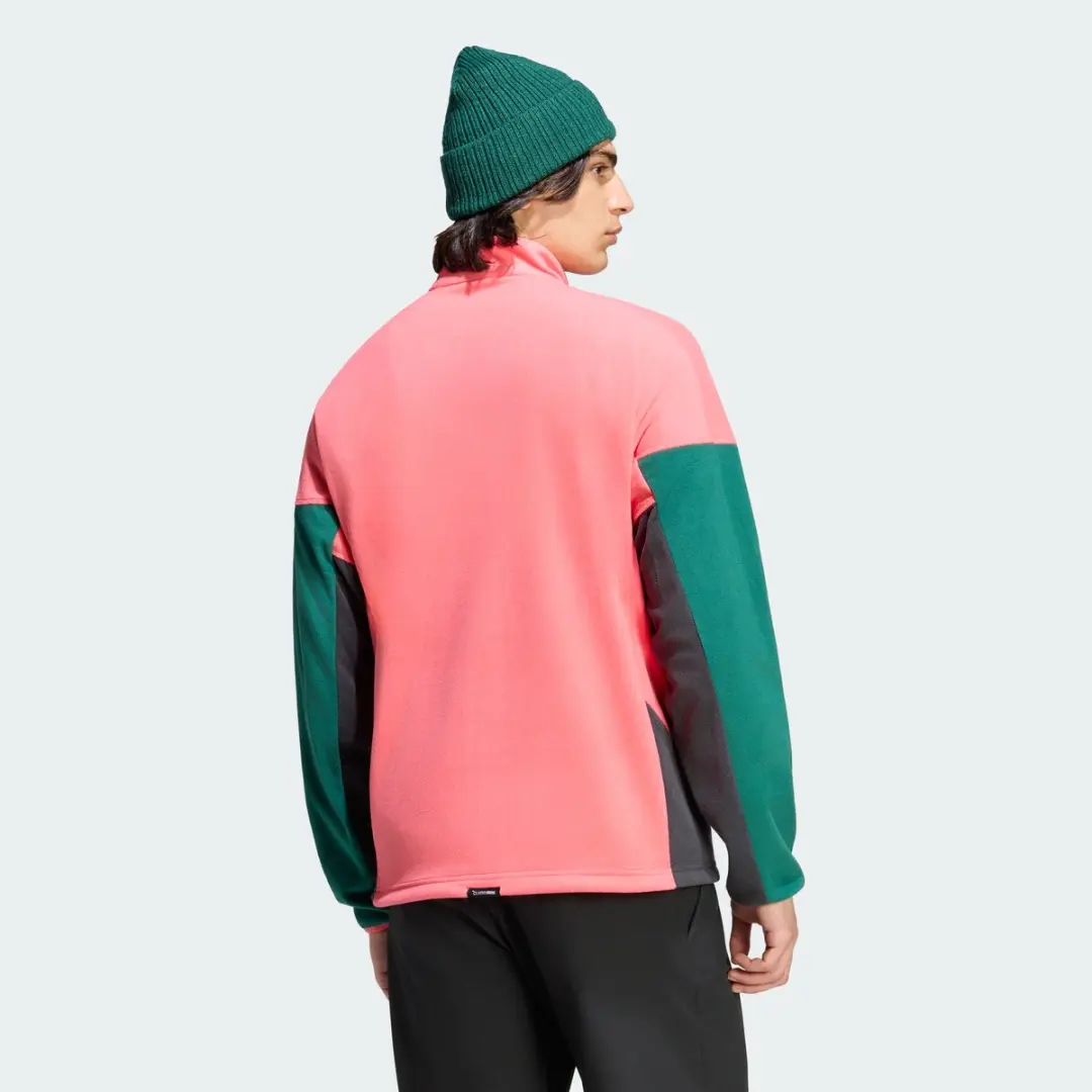 adidas Terrex Multi Climawarm Fleece Anorak Heren - Roze - afbeelding 6 van 6