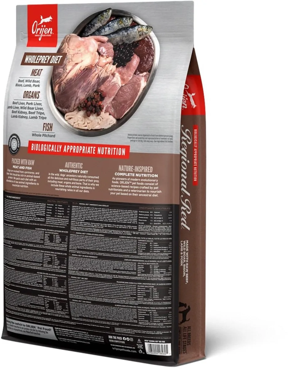 Orijen Regional Red Whole Prey Hondenvoer 6kg