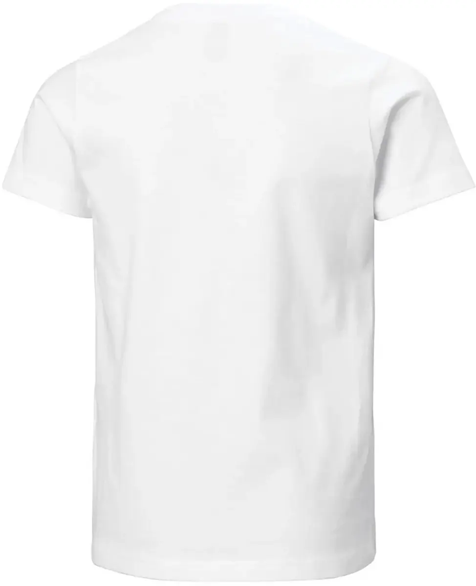 Helly Hansen Logo Kinder-T-shirt - Korte Mouwen - 12 Jaar - Wit - afbeelding 4 van 4