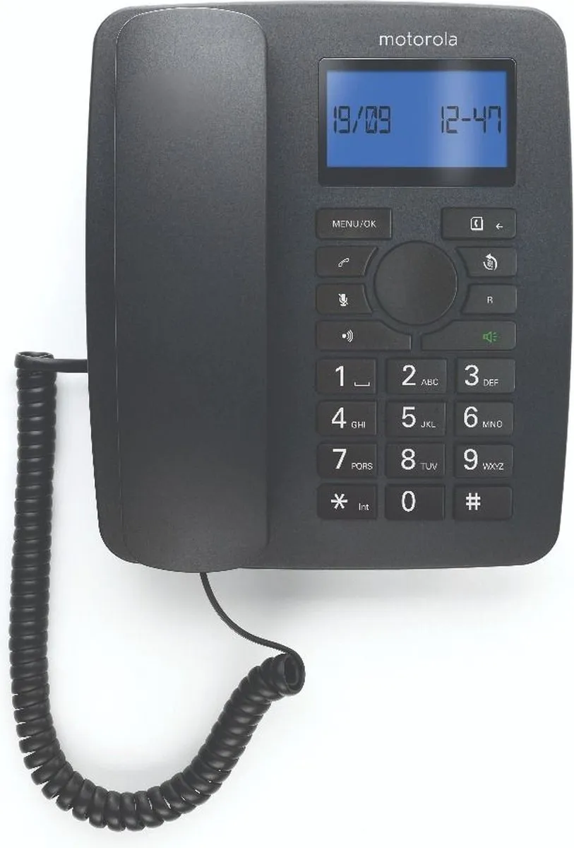 Motorola C4201 Combinatietelefoon - 1 Handset - Zwart