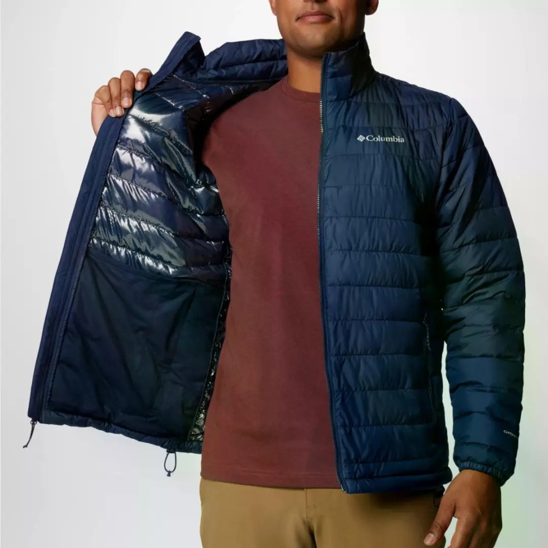 Columbia Powder Lite II Jacket Heren Outdoorjas - Collegiate Navy - afbeelding 2 van 6