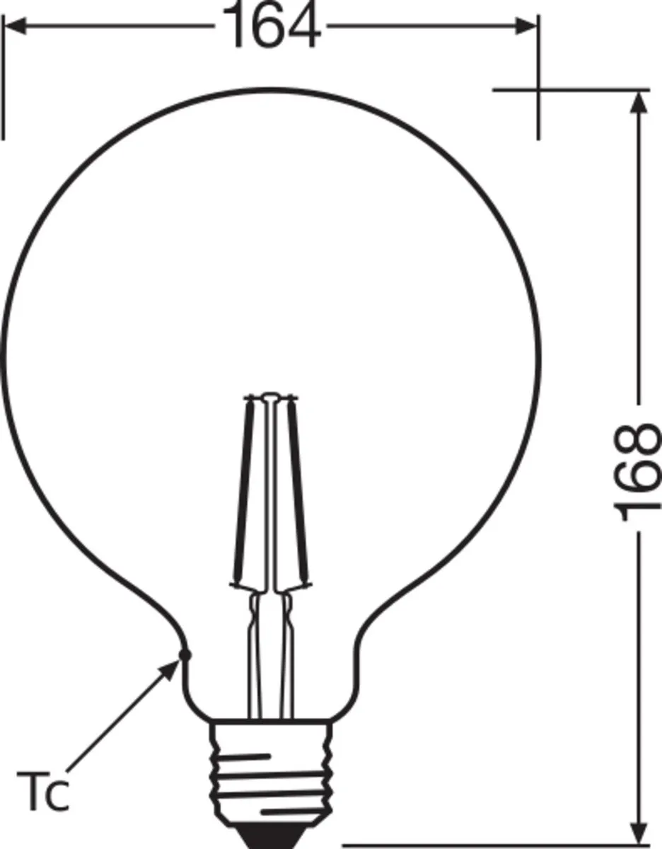 Osram LEDvance Vintage 1906 Globe E27 2.8W 220lm - Goudkleurig