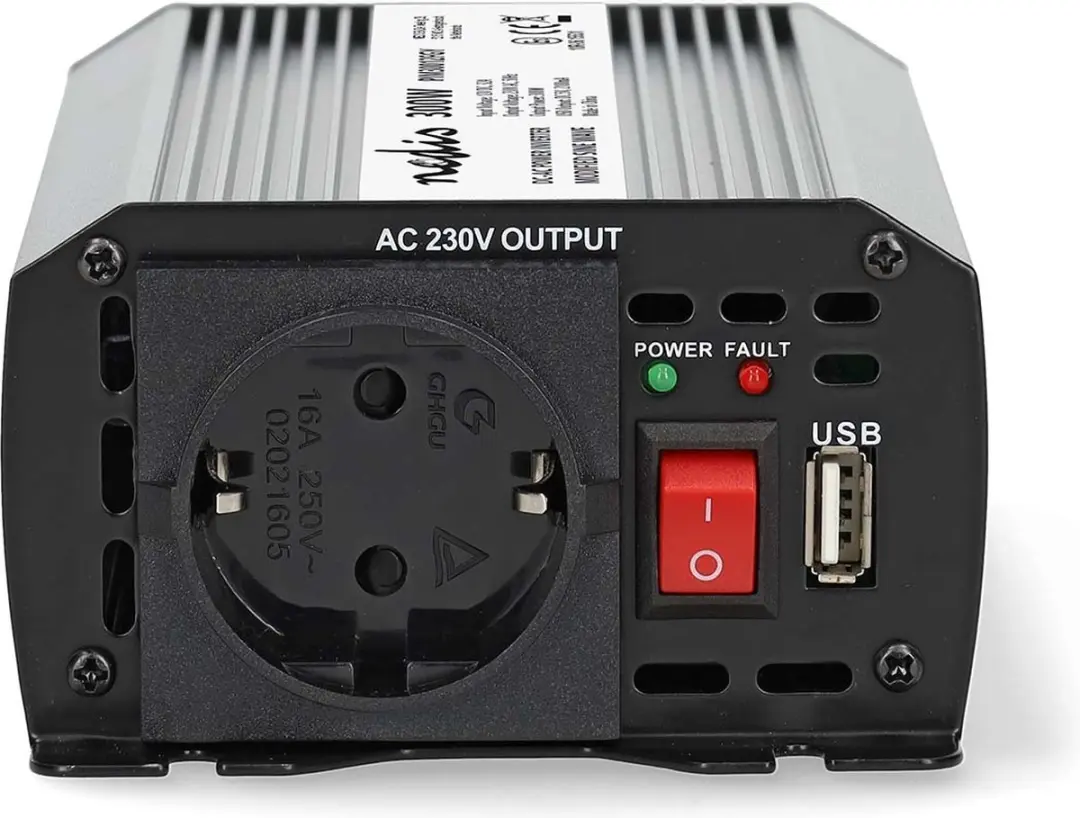 Nedis PIM30012FGY Auto Omvormer 300W