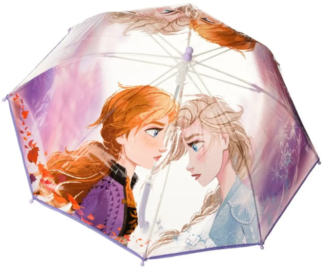 Disney Frozen 2 paraplu lila/transparant voor meisjes 71 cm