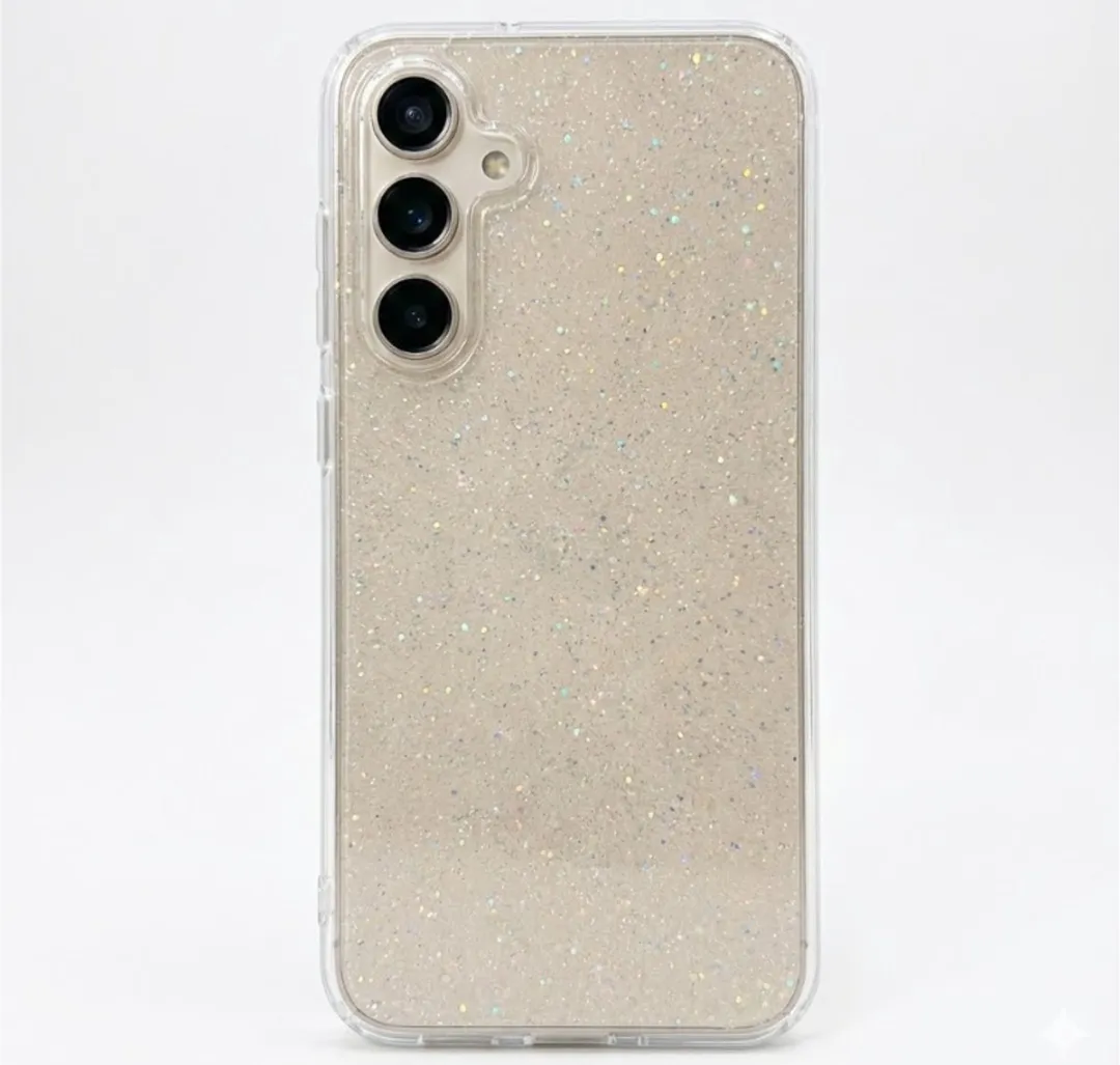 NUVEX Transparant Glitter Hoesje Samsung Galaxy A56