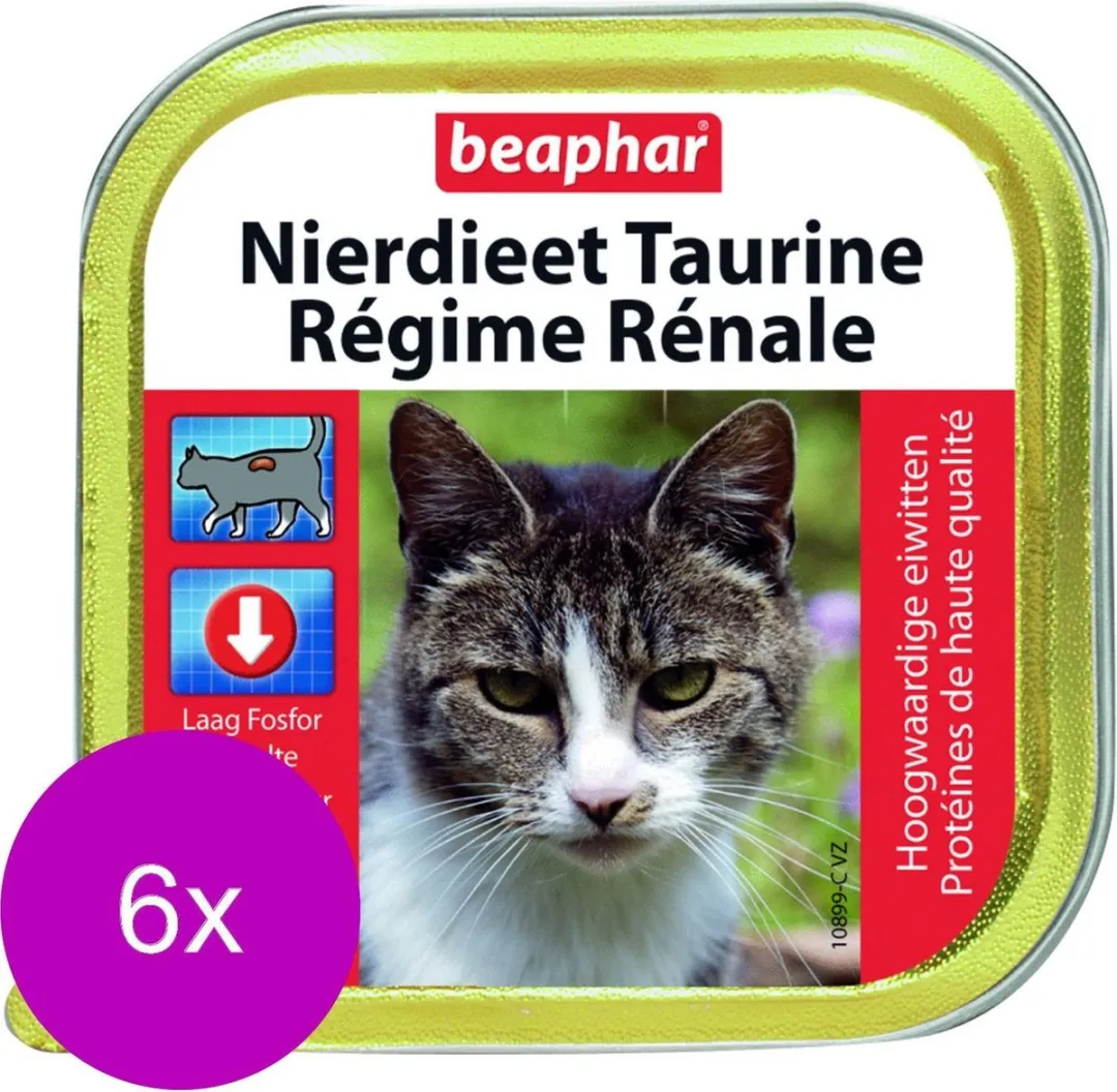 Beaphar Nierdieet Kat Multi Pack - 6x100g