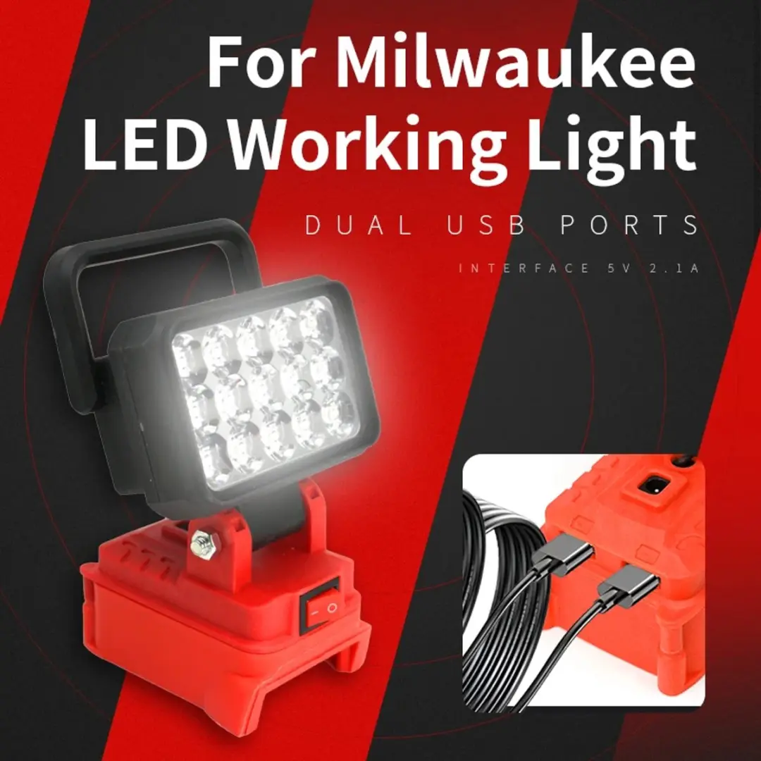 LED Werklamp voor Milwaukee M18 Batterijen