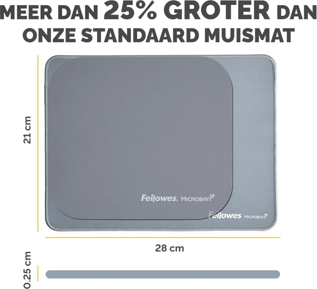 Fellowes Breyta Muismat XL Marineblauw - 83% Gerecycled