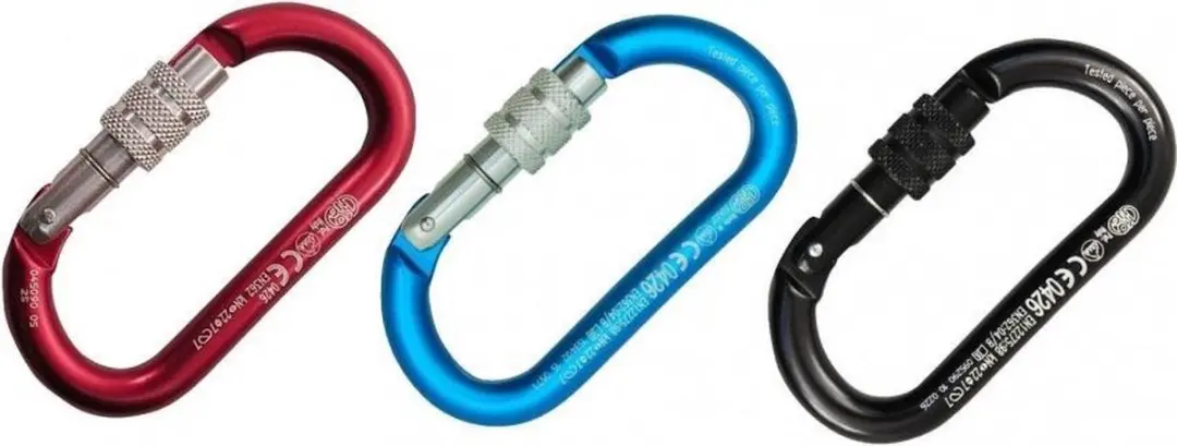 Kong Ovale Schroefkarabiner - Zwart - afbeelding 4 van 6