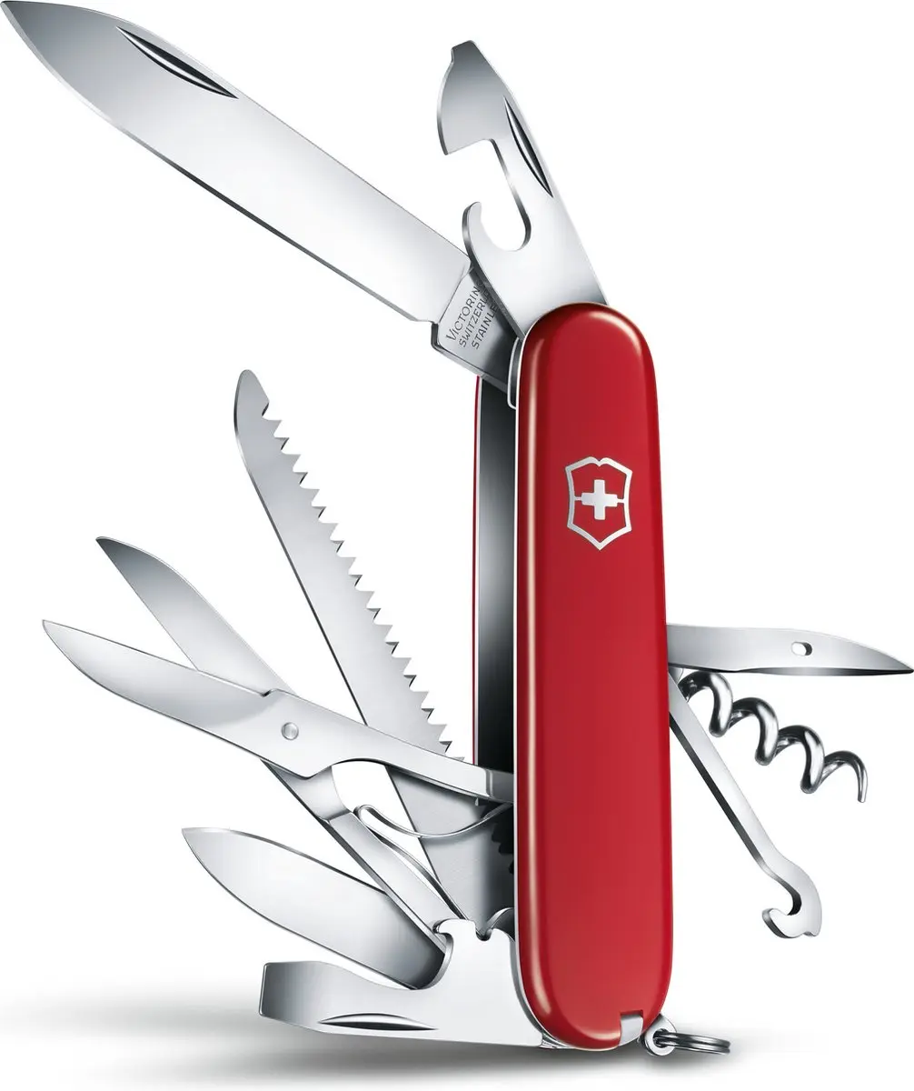 Victorinox Huntsman Zwitsers Zakmes 1.3713 - 15 Functies - Rood - afbeelding 6 van 6