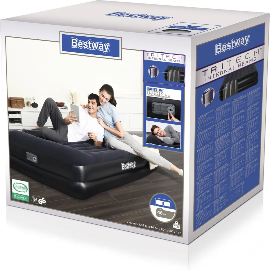 Bestway Tritech Premium+ Luchtbed - 2 Persoons - Antraciet - afbeelding 3 van 6