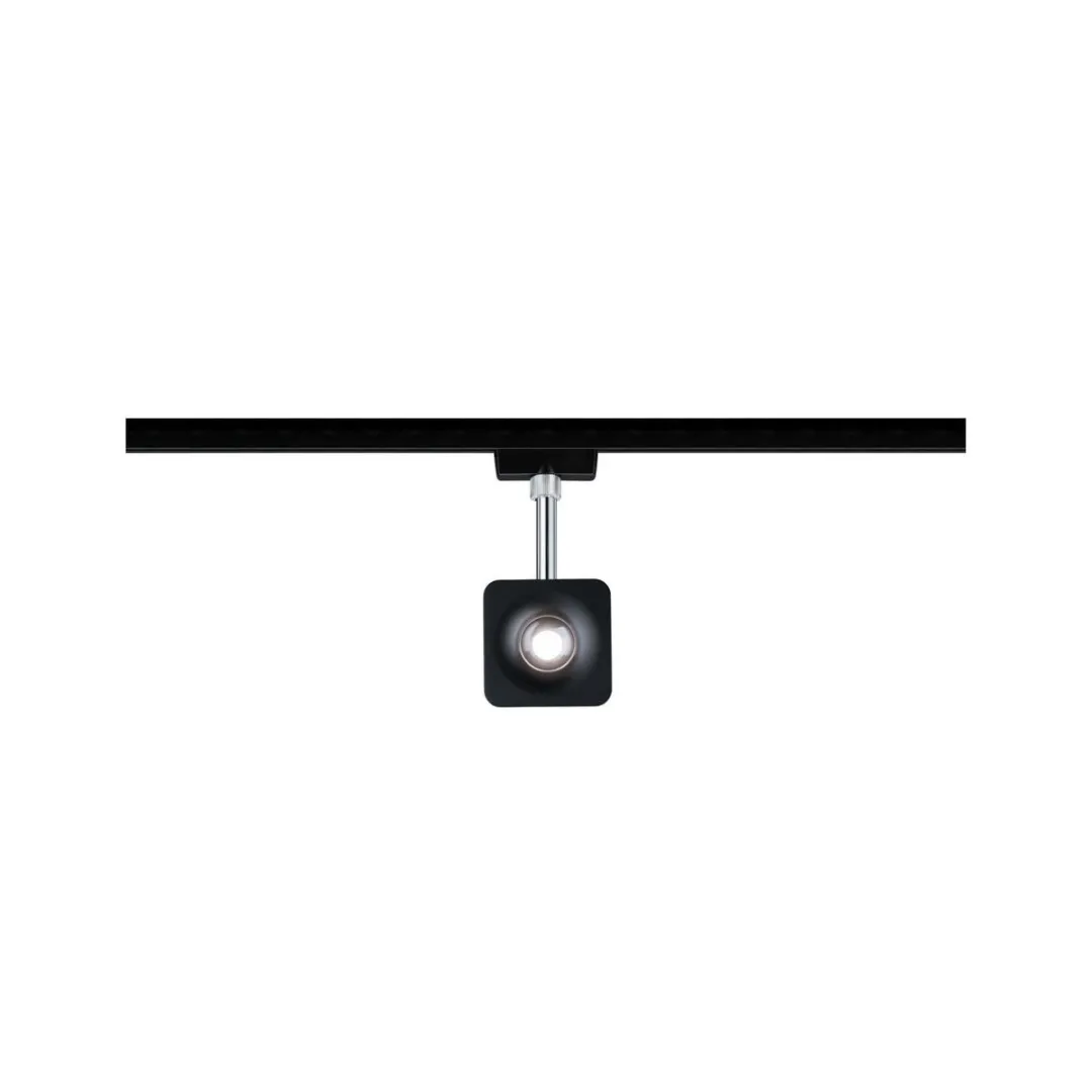 Paulmann URail Systeemlamp 8W Warmwit - Zwart/Chroom