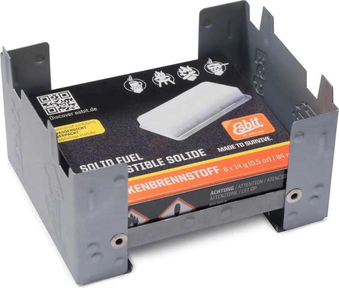 Esbit Brander Pocket Stove S - Incl 6x14 gr Esbit Blokjes - Compact