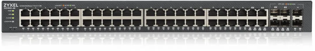 Zyxel GS1920-48V2 Managed Switch 50x RJ45 - 100 Gbps - Zwart
