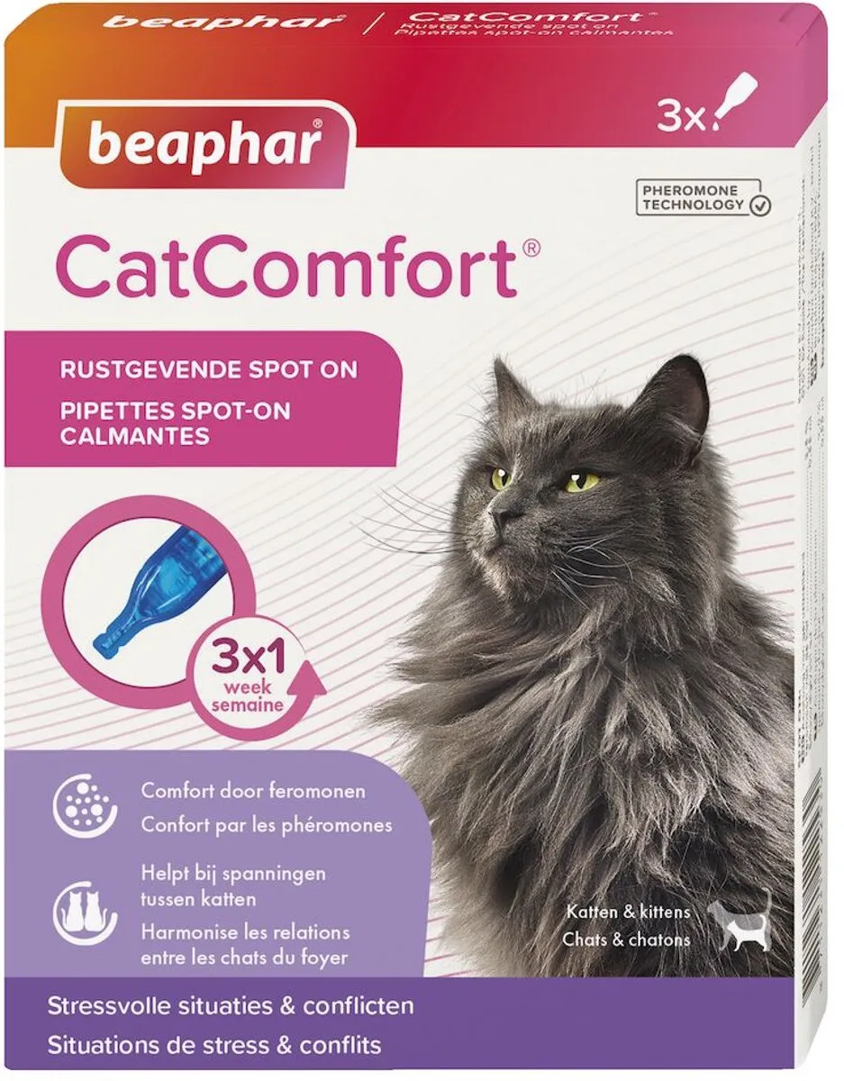 Beaphar CatComfort Rustgevende Spot-On - 3 Stuks