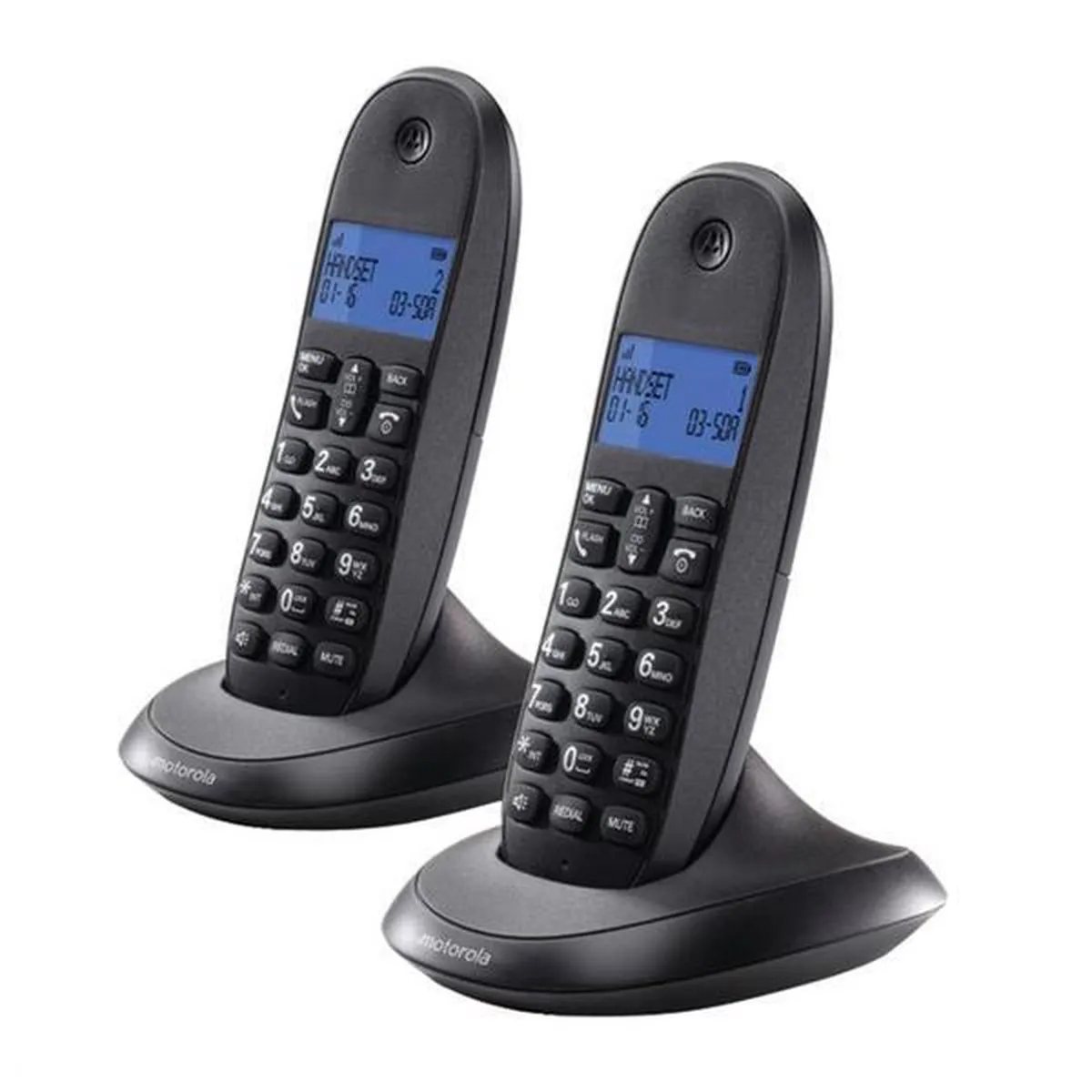 Motorola C1001L Duo DECT Telefoon - 2 Handsets - Zwart